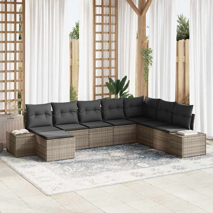 Set de canapele pentru grădină cu pernă 8 pcs 319 x 209 x 85 cm - WALTI WALTI