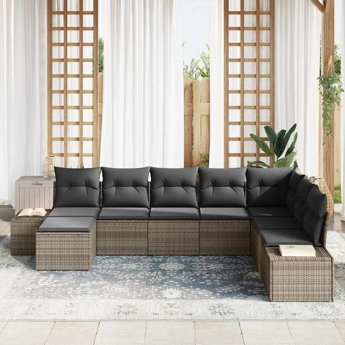 Set de canapele pentru grădină cu pernă 8 pcs 319 x 209 x 85 cm - WALTI WALTI