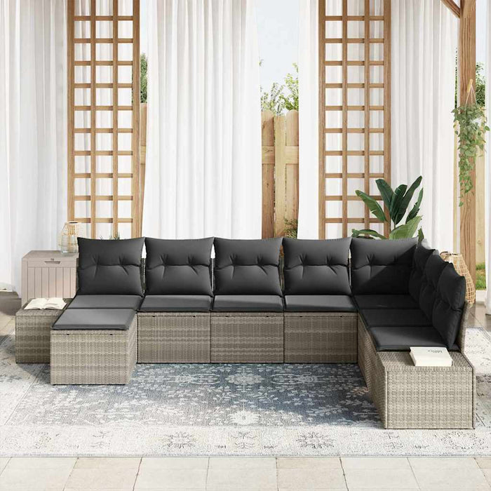 Set de canapele pentru grădină cu pernă 8 pcs 319 x 209 x 85 cm - WALTI WALTI