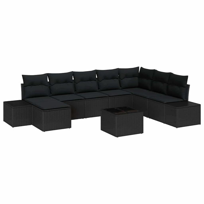 Set de canapele pentru grădină cu pernă 9 pcs 319 x 209 x 85 cm - WALTI WALTI