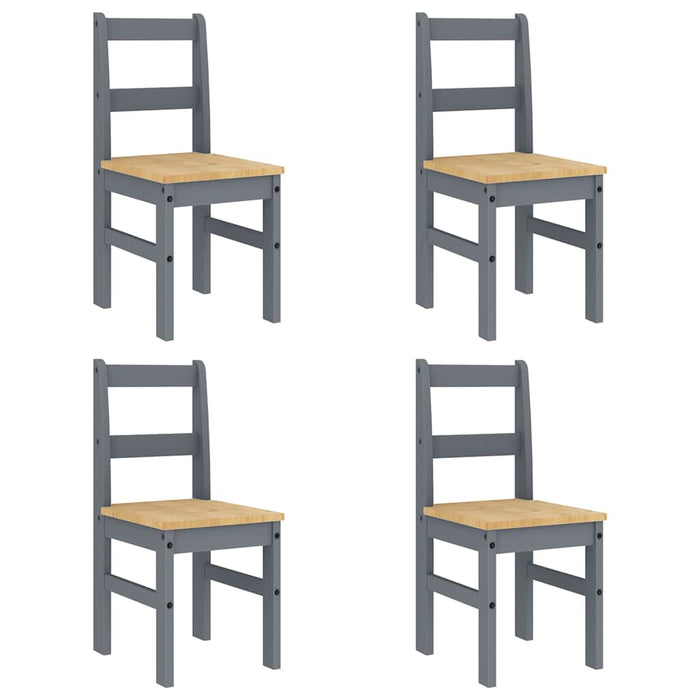 Set de sufragerie din 5 piese PANAMA din lemn masiv de pin gri WALTI
