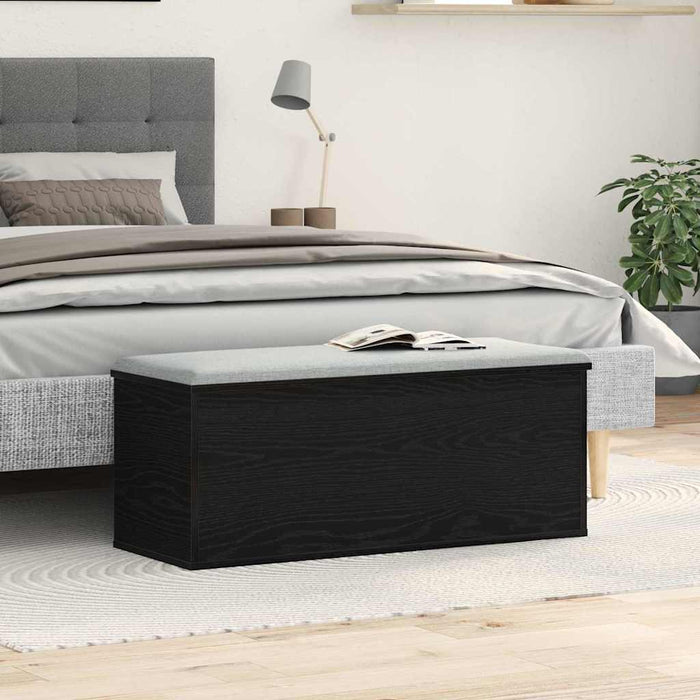 Cutie de depozitare Stejar Negru 90 x 35 x 35 cm Lemn compozit - WALTI WALTI