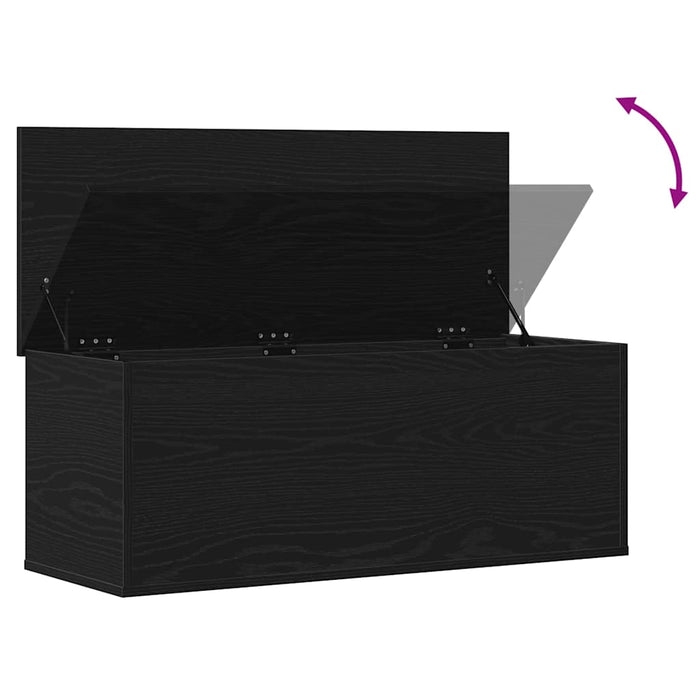 Cutie de depozitare Stejar Negru 90 x 35 x 35 cm Lemn compozit - WALTI WALTI