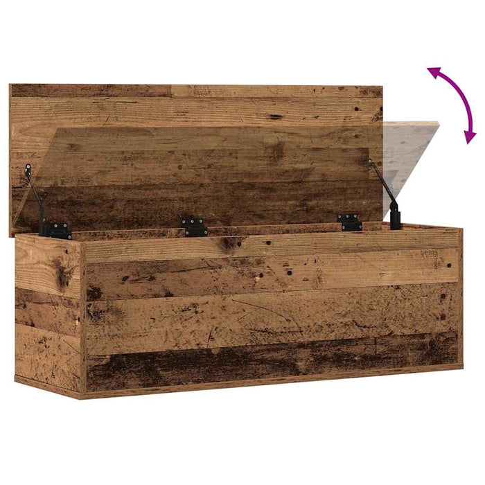 Cutie de depozitare Lemn Vechi 102 x 35 x 35 cm Lemn compozit - WALTI WALTI