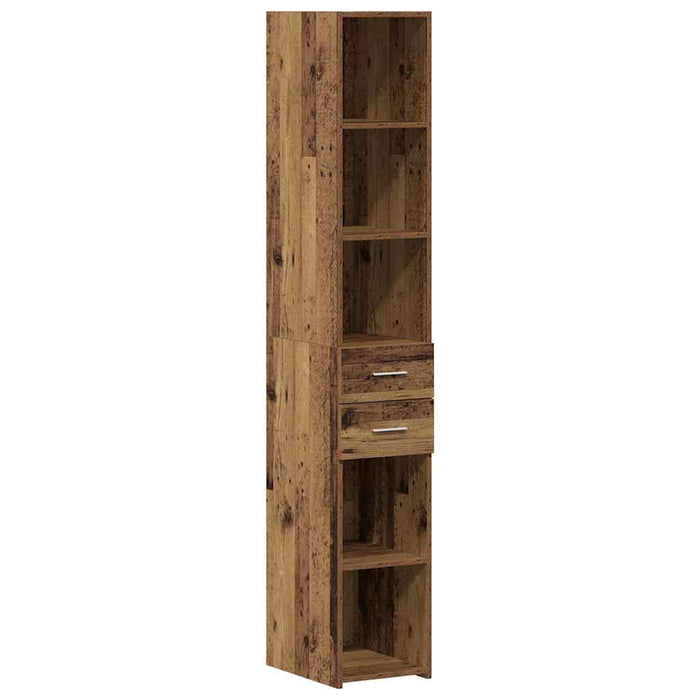 Bibliotecă cu sertar Lemn vechi 30 x 42.4 x 185.2 cm - WALTI WALTI