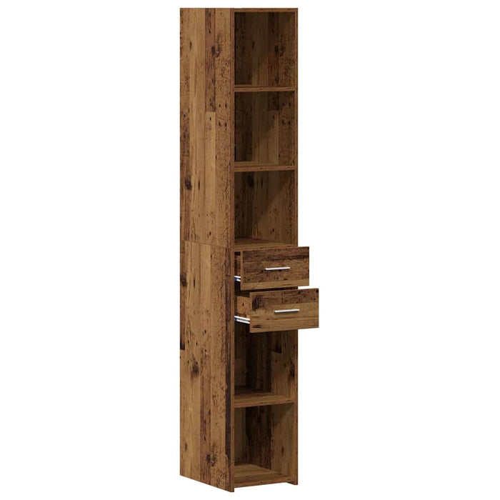 Bibliotecă cu sertar Lemn vechi 30 x 42.4 x 185.2 cm - WALTI WALTI