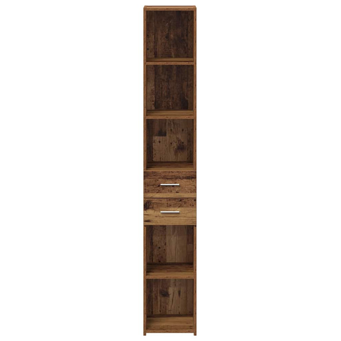 Bibliotecă cu sertar Lemn vechi 30 x 42.4 x 185.2 cm - WALTI WALTI
