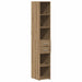 Bibliotecă cu sertar Stejar Artizanal 30 x 42.4 x 185.2 cm - WALTI WALTI