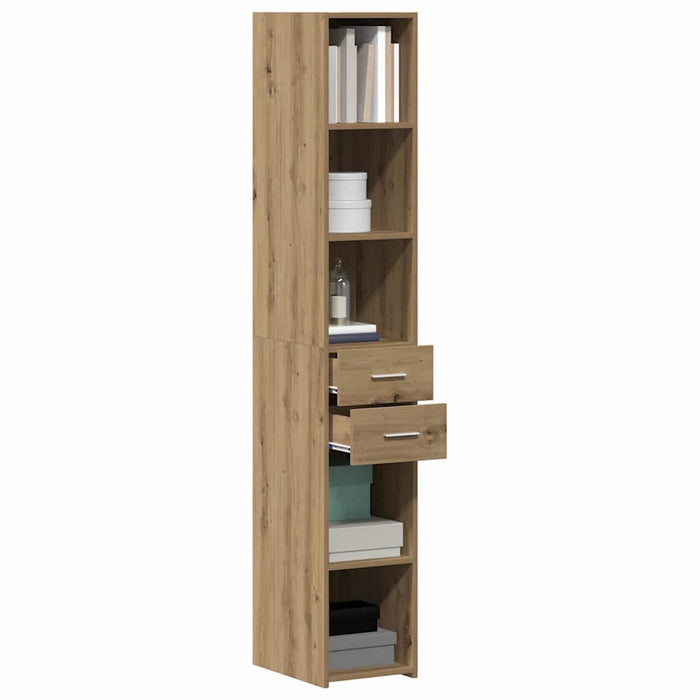Bibliotecă cu sertar Stejar Artizanal 30 x 42.4 x 185.2 cm - WALTI WALTI