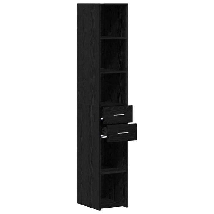 Bibliotecă cu sertar Stejar Negru 30 x 42.4 x 185.2 cm - WALTI WALTI