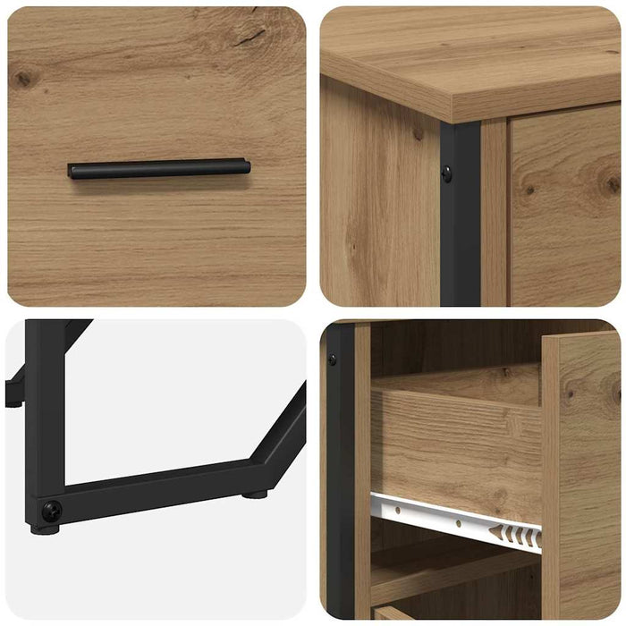Bufet cu sertar Stejar Artizanal 97 x 32,5 x 74,5 cm - WALTI WALTI
