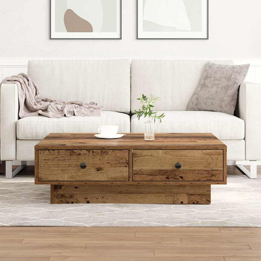 Masă de cafea Lemn vechi 90 x 90 x 28 cm Lemn compozit - WALTI WALTI