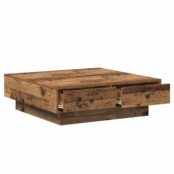 Masă de cafea Lemn vechi 90 x 90 x 28 cm Lemn compozit - WALTI WALTI