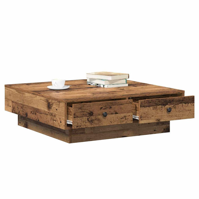 Masă de cafea Lemn vechi 90 x 90 x 28 cm Lemn compozit - WALTI WALTI