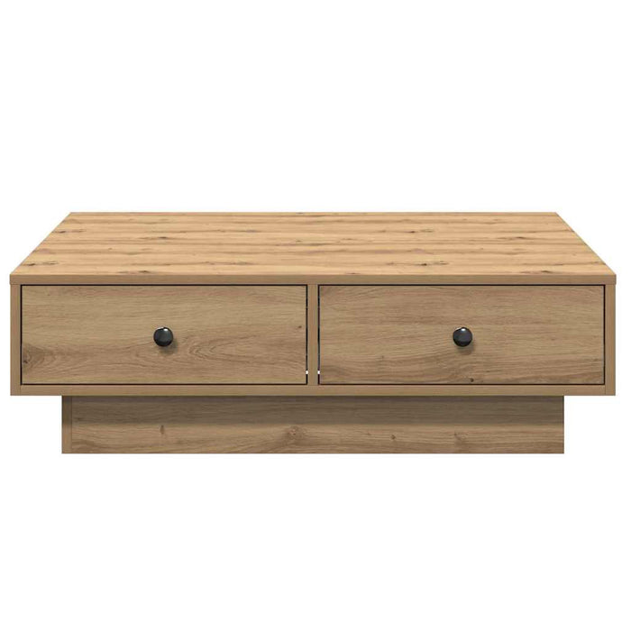 Masă de cafea Stejar Artizanal 90 x 90 x 28 cm Lemn compozit - WALTI WALTI