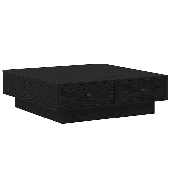 Masă de cafea Stejar Negru 90 x 90 x 28 cm Lemn compozit - WALTI WALTI