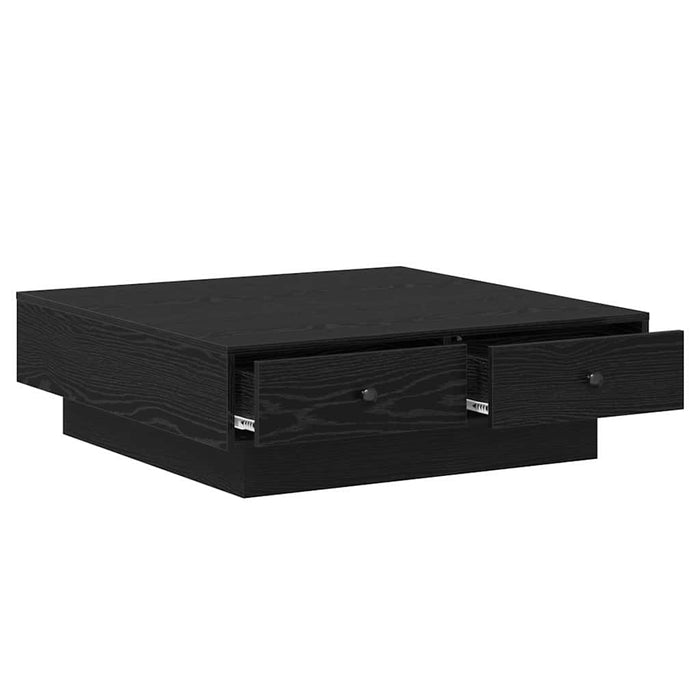 Masă de cafea Stejar Negru 90 x 90 x 28 cm Lemn compozit - WALTI WALTI