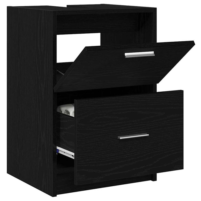 Dulap de Baie cu ușă Stejar Negru 40 x 37 x 59 cm Lemn compozit - WALTI WALTI