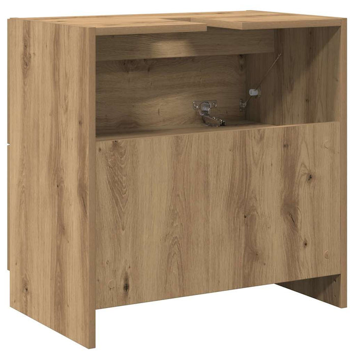 Dulap de Baie Stejar Artizanal 59 x 37 x 59 cm Lemn compozit - WALTI WALTI