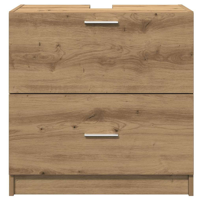 Dulap de Baie Stejar Artizanal 59 x 37 x 59 cm Lemn compozit - WALTI WALTI