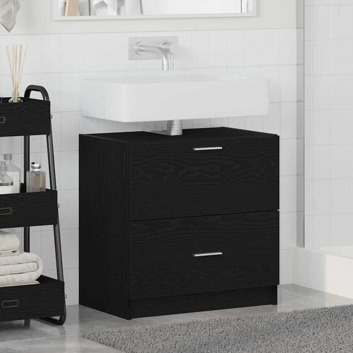 Dulap de Baie cu ușă Stejar Negru 59 x 37 x 59 cm Lemn compozit - WALTI WALTI