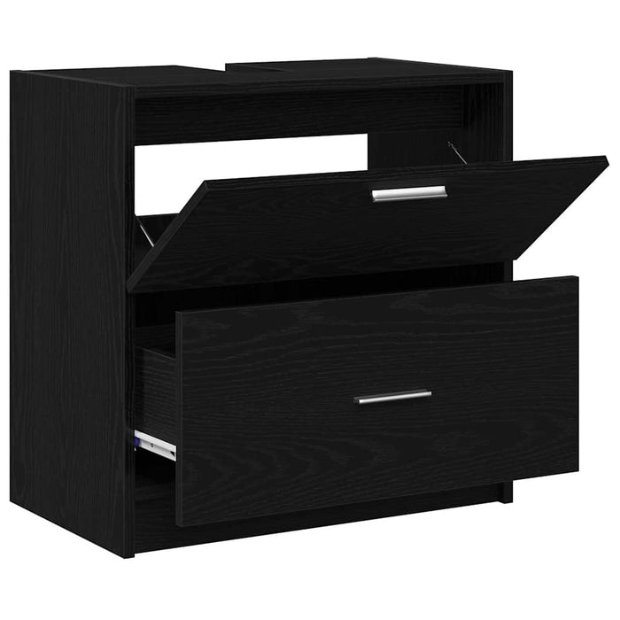 Dulap de Baie cu ușă Stejar Negru 59 x 37 x 59 cm Lemn compozit - WALTI WALTI