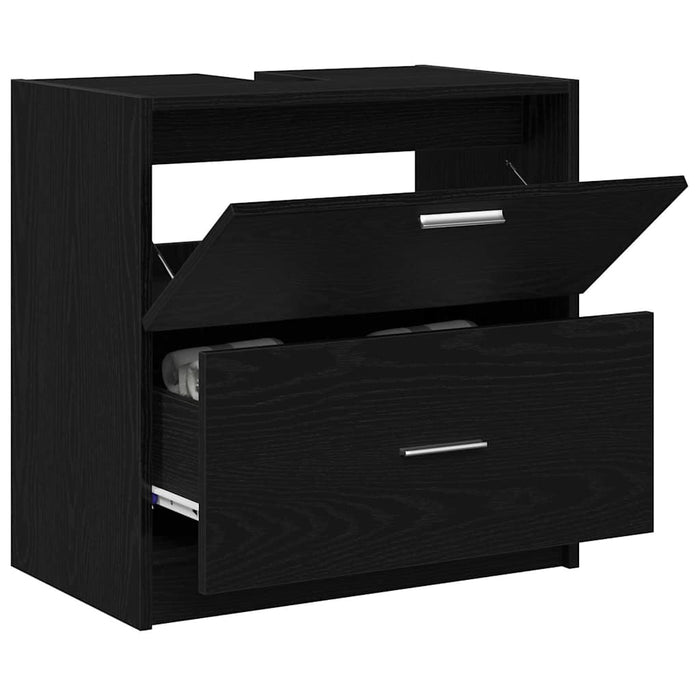 Dulap de Baie cu ușă Stejar Negru 59 x 37 x 59 cm Lemn compozit - WALTI WALTI