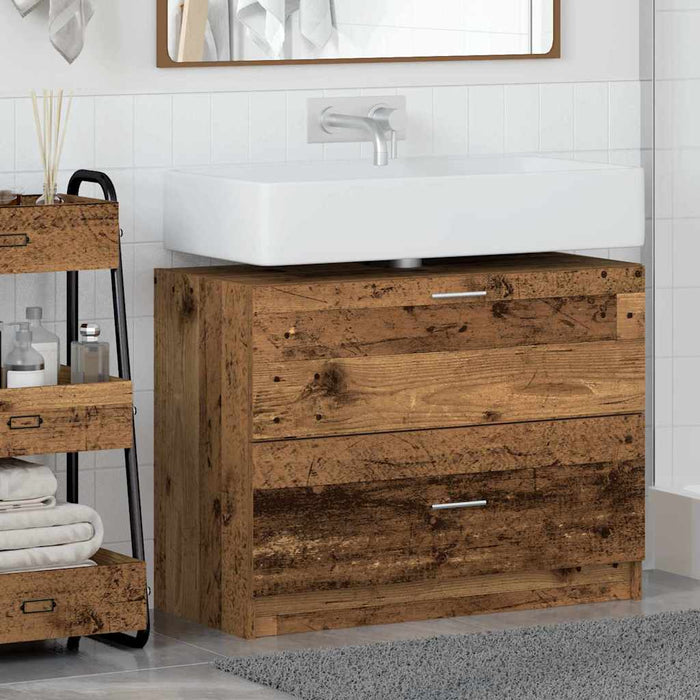 Dulap de Baie cu raft Lemn Vechi 78 x 37 x 59 cm Lemn compozit - WALTI WALTI
