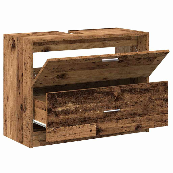Dulap de Baie cu raft Lemn Vechi 78 x 37 x 59 cm Lemn compozit - WALTI WALTI
