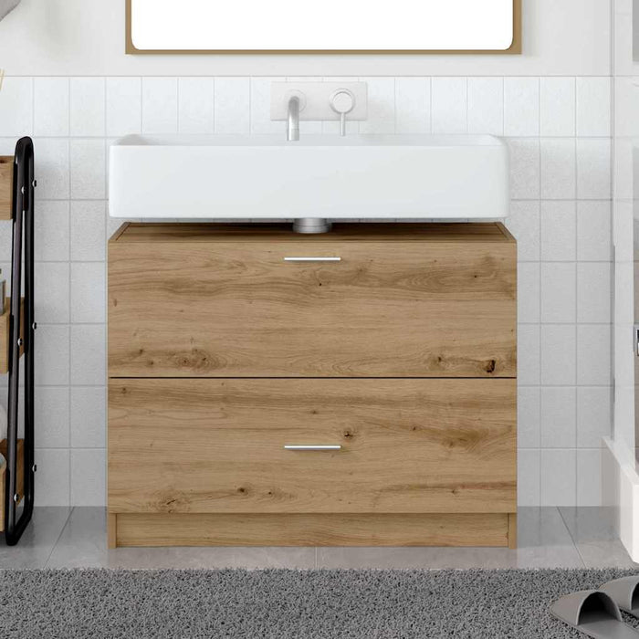 Dulap de Baie Stejar Artizanal 78 x 37 x 59 cm Lemn compozit - WALTI WALTI