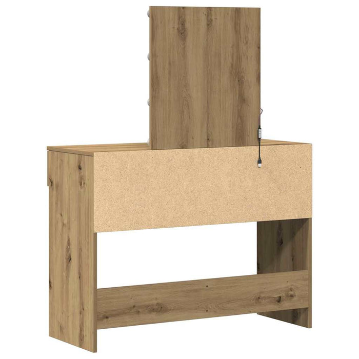 Masă de Toaletă cu sertar stejar artizanal 100 x 40 x 130 cm - WALTI WALTI