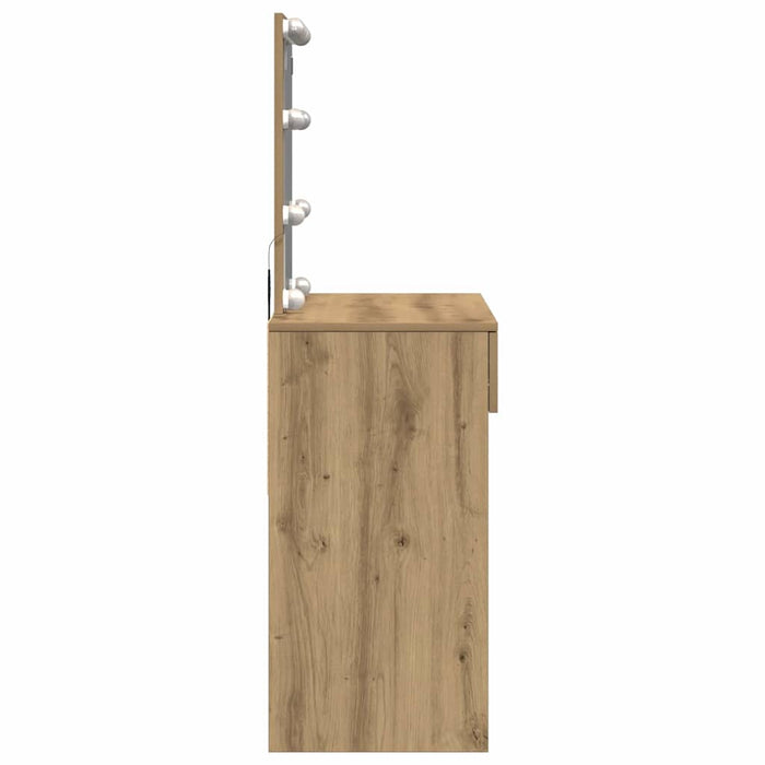 Masă de Toaletă cu sertar stejar artizanal 100 x 40 x 130 cm - WALTI WALTI