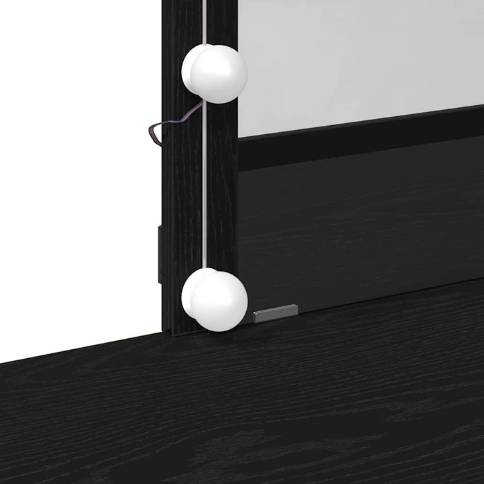 Masă de Toaletă Stejar negru 100 x 40 x 130 cm Lemn compozit - WALTI WALTI