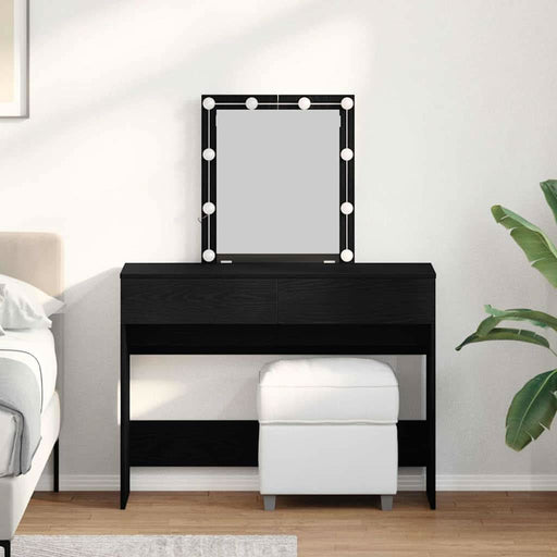 Masă de Toaletă Stejar negru 100 x 40 x 130 cm Lemn compozit - WALTI WALTI