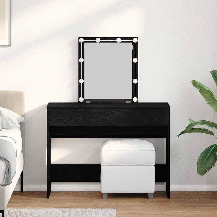 Masă de Toaletă Stejar negru 100 x 40 x 130 cm Lemn compozit - WALTI WALTI