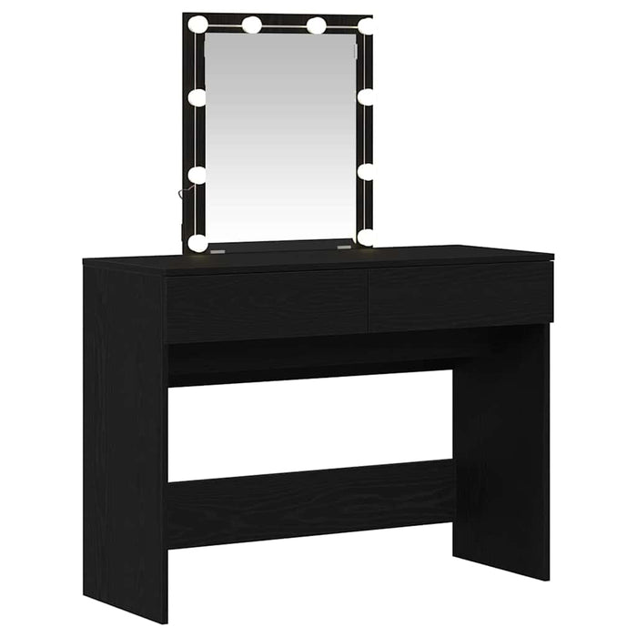 Masă de Toaletă Stejar negru 100 x 40 x 130 cm Lemn compozit - WALTI WALTI