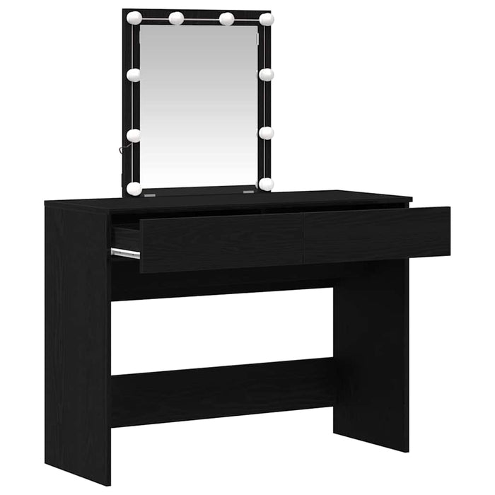 Masă de Toaletă Stejar negru 100 x 40 x 130 cm Lemn compozit - WALTI WALTI