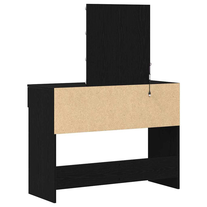 Masă de Toaletă Stejar negru 100 x 40 x 130 cm Lemn compozit - WALTI WALTI