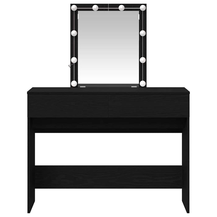 Masă de Toaletă Stejar negru 100 x 40 x 130 cm Lemn compozit - WALTI WALTI