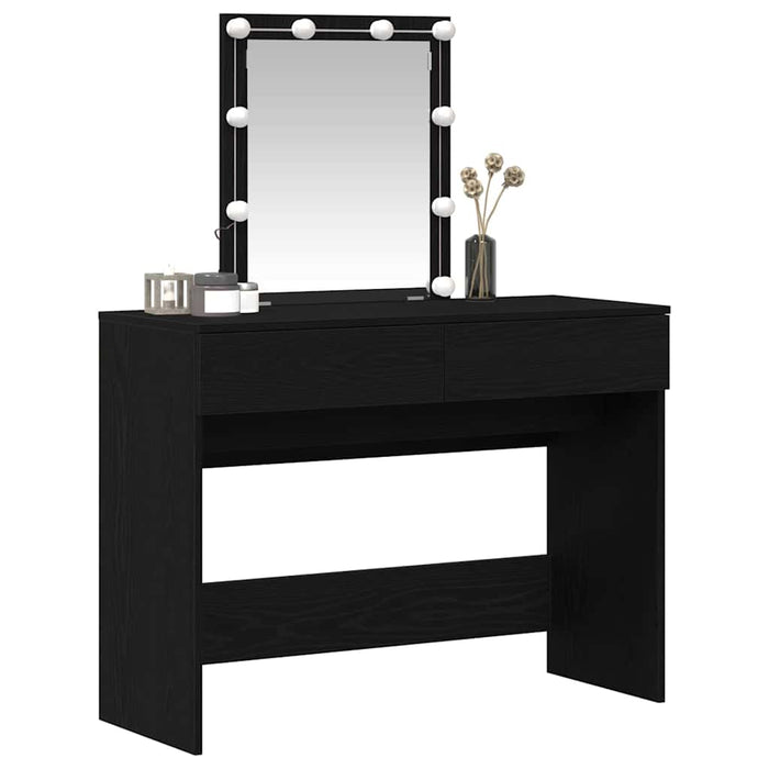 Masă de Toaletă Stejar negru 100 x 40 x 130 cm Lemn compozit - WALTI WALTI
