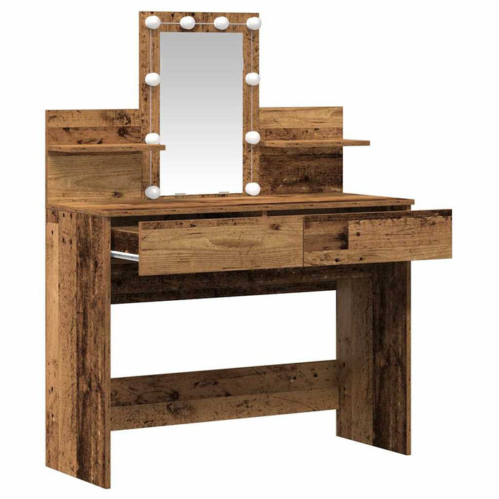 Masă de Machiaj Lemn vechi 100 x 40 x 130 cm Lemn compozit - WALTI WALTI