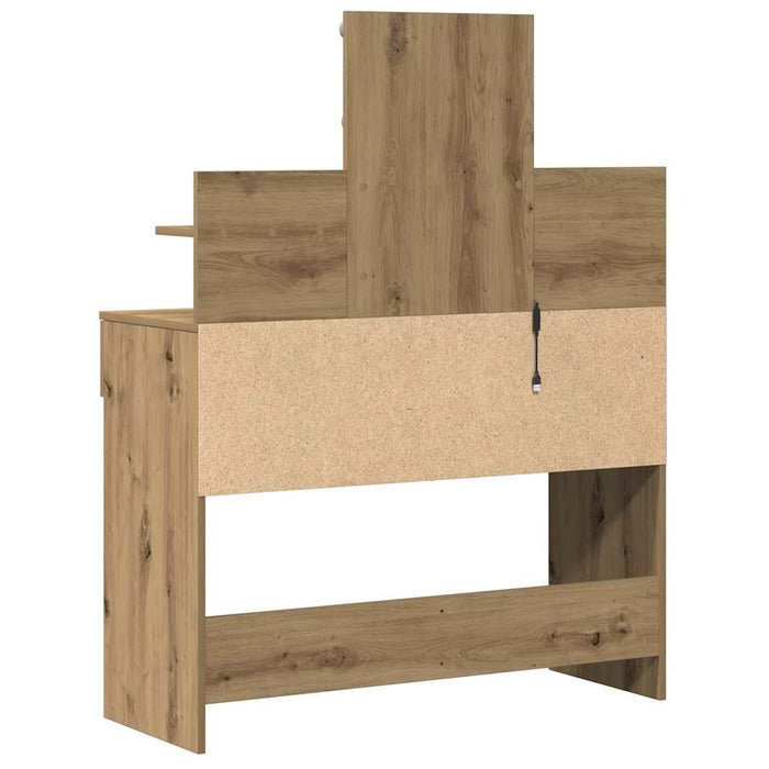 Masă de Machiaj cu sertar Stejar Artizanal 100 x 40 x 130 cm - WALTI WALTI