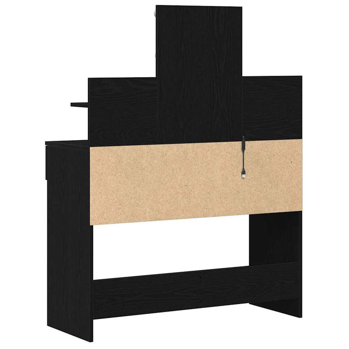 Masă de Machiaj Stejar Negru 100 x 40 x 130 cm Lemn compozit - WALTI WALTI