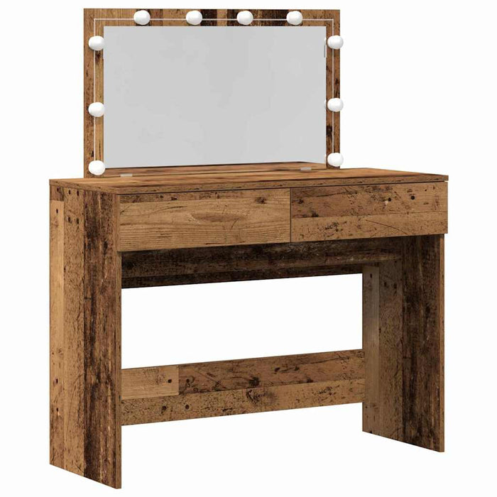 Masă de toaletă Lemn Vechi 100 x 40 x 120 cm Lemn compozit - WALTI WALTI