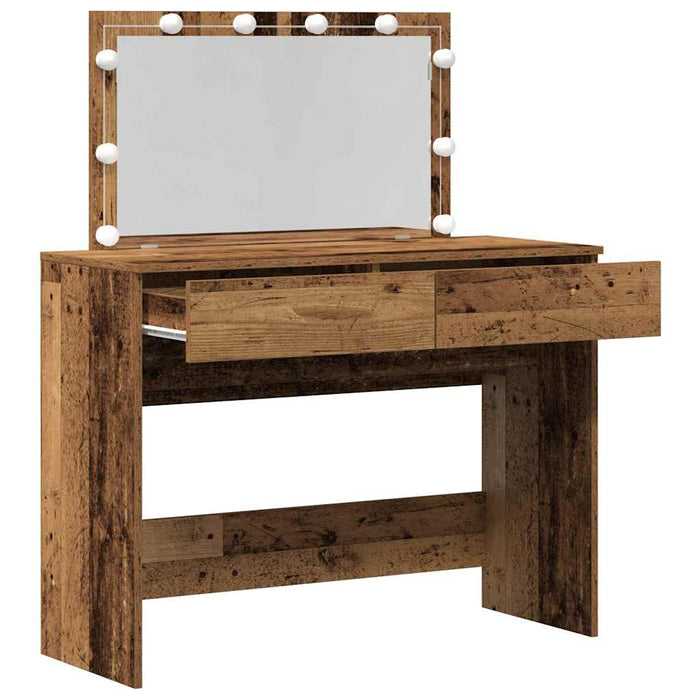Masă de toaletă Lemn Vechi 100 x 40 x 120 cm Lemn compozit - WALTI WALTI