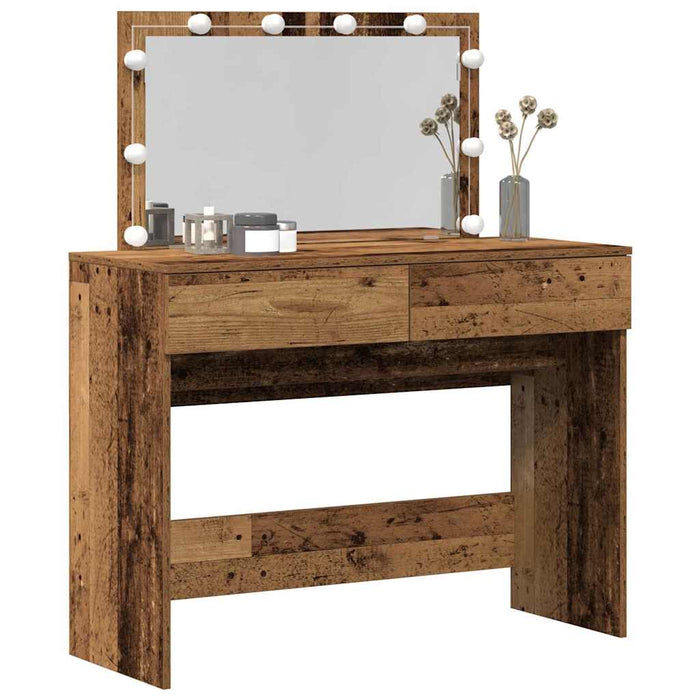 Masă de toaletă Lemn Vechi 100 x 40 x 120 cm Lemn compozit - WALTI WALTI