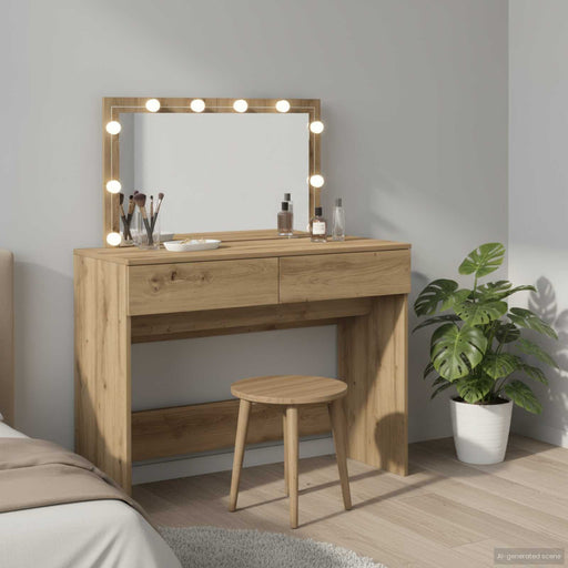 Masă de Machiaj cu sertar Stejar Artizanal 100 x 40 x 120 cm - WALTI WALTI