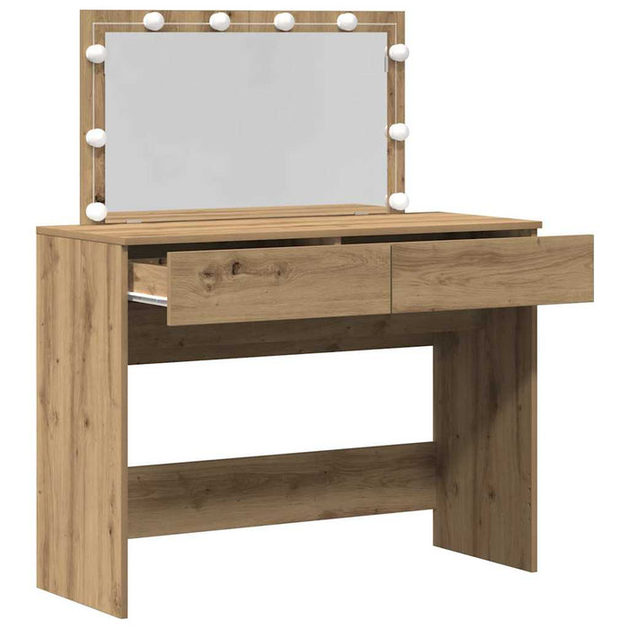 Masă de Machiaj cu sertar Stejar Artizanal 100 x 40 x 120 cm - WALTI WALTI