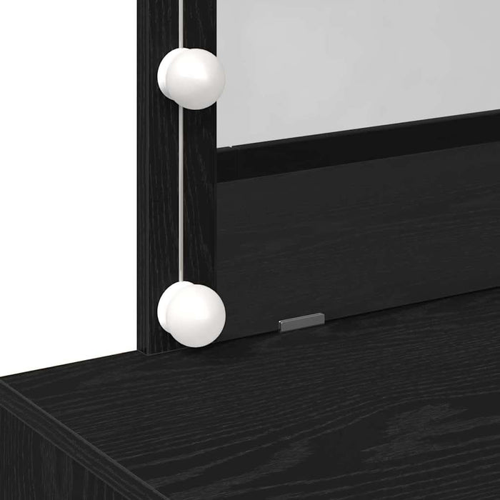 Masă de toaletă Stejar negru 100 x 40 x 120 cm Lemn compozit - WALTI WALTI