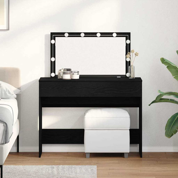 Masă de toaletă Stejar negru 100 x 40 x 120 cm Lemn compozit - WALTI WALTI